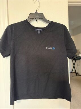 Chaser Lands End Black Short-Sleeve Knit Shirt